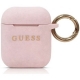 GUESS silikónový obal pre Apple AirPods (GUACCSILGLLP) - Pink